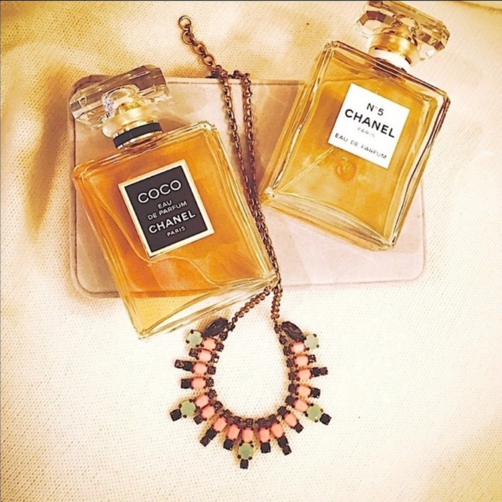 J. Crew Crystal and Enamel Vintage Necklace